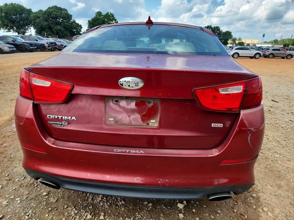 2014 Kia Optima VIN 5XXGM4A72EG288759 COPART salvage auction — FRONT END, Al - Certificate Of Title, sold $450 on 2026-07-29 (photo 6)