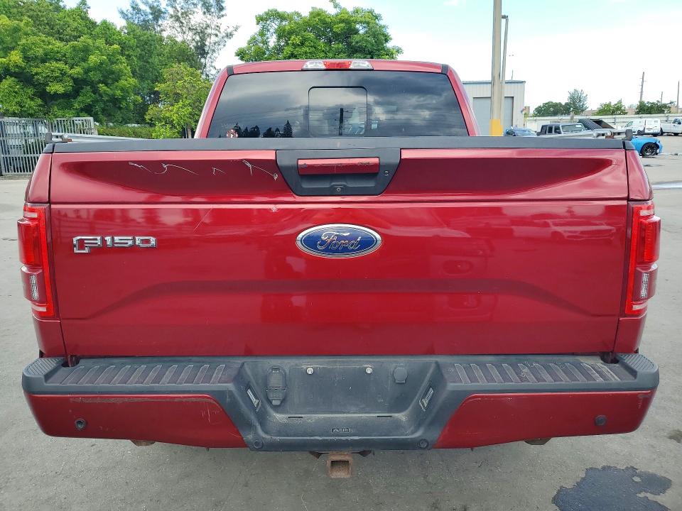 2017 Ford F-150 VIN 1FTEW1CG1HFB74011 COPART salvage auction — DAMAGE HISTORY, Salvage Title, sold $13,000 on 2026-07-29 (photo 6)