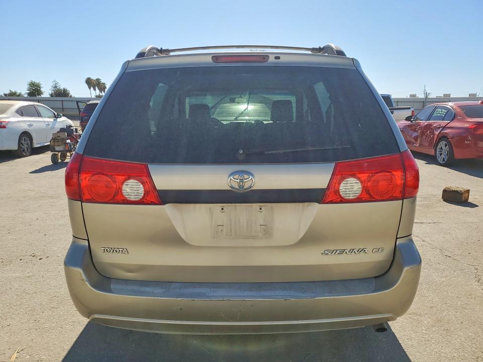 2009 Toyota Sienna VIN 5TDZK23C59S265218 COPART salvage auction — MINOR DENT/SCRATCHES, Ca - Dis/Dlr/Exp Only Clean Title, sold $650 on 2026-07-31 (photo 6)