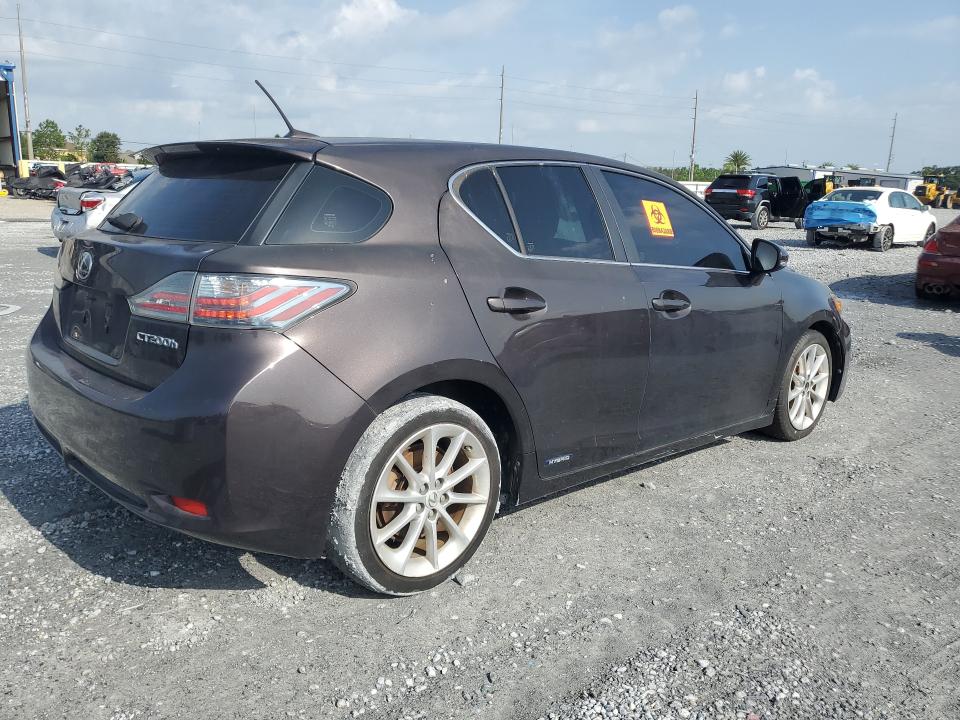 2012 Lexus Ct VIN JTHKD5BH0C2061613 COPART salvage auction — MINOR DENT/SCRATCHES, Fl - Certificate Of Title (P), sold $2,750 on 2026-07-31 (photo 3)