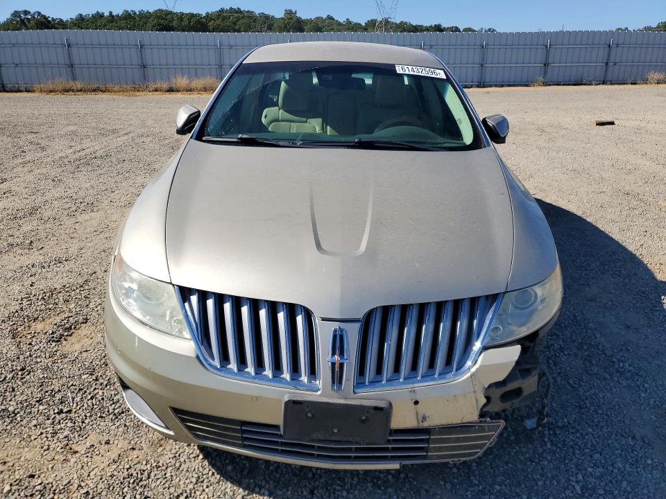 2010 Lincoln Mks VIN 1LNHL9DR5AG607619 COPART salvage auction — FRONT END, Ca - Salvage Certificate, sold $375 on 2026-07-31 (photo 5)