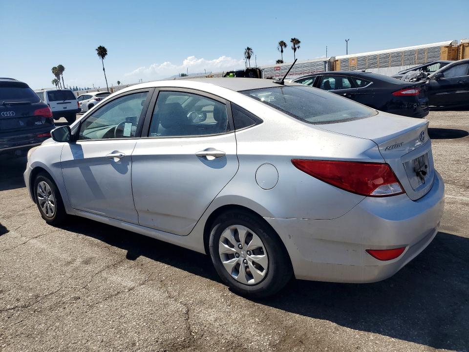 2016 Hyundai Accent VIN KMHCT4AE4GU999338 COPART salvage auction — MECHANICAL, Ca - Dis/Dlr/Exp Only Clean Title, sold $275 on 2026-07-31 (photo 2)