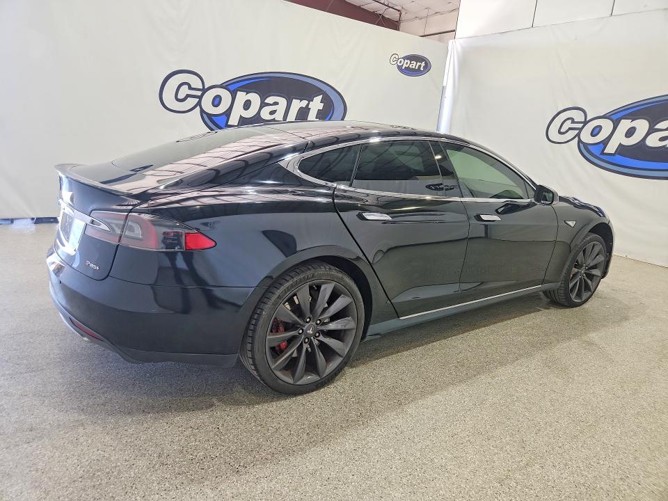 2014 Tesla Model s VIN 5YJSA1H19EFP45251 COPART salvage auction — SIDE, Ca - Non-Repairable Vehicle Cert, sold $2,650 on 2026-07-31 (photo 3)