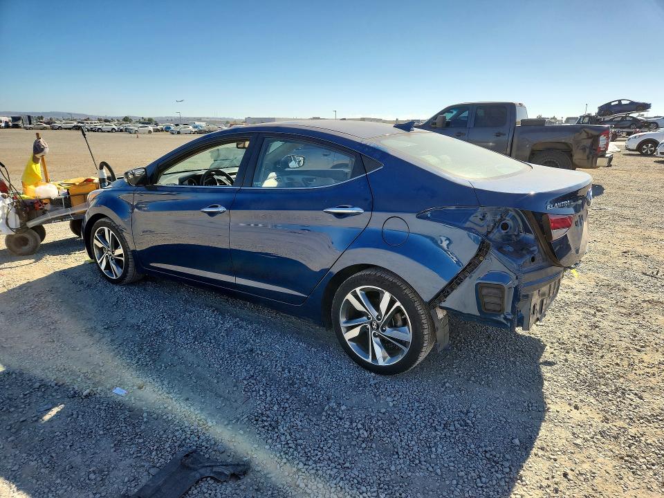 2015 Hyundai VIN KMHDH4AEXFU425198 COPART salvage auction — REAR END, Ca - Salvage Certificate, sold $1,400 on 2026-07-24 (photo 2)