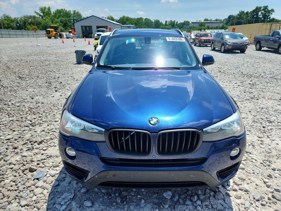 2017 BMW X3 VIN 5UXWX9C5XH0D98607 COPART salvage auction — MINOR DENT/SCRATCHES, Oh - Cert Of Title-Salvage, sold $3,300 on 2026-07-31 (photo 5)