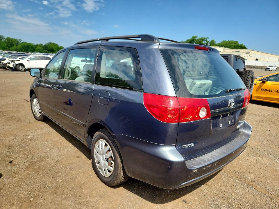 2008 Toyota Sienna VIN 5TDZK23C68S173016 COPART salvage auction — MECHANICAL, Ct - Certificate Of Title (P), sold $800 on 2026-07-17 (photo 2)