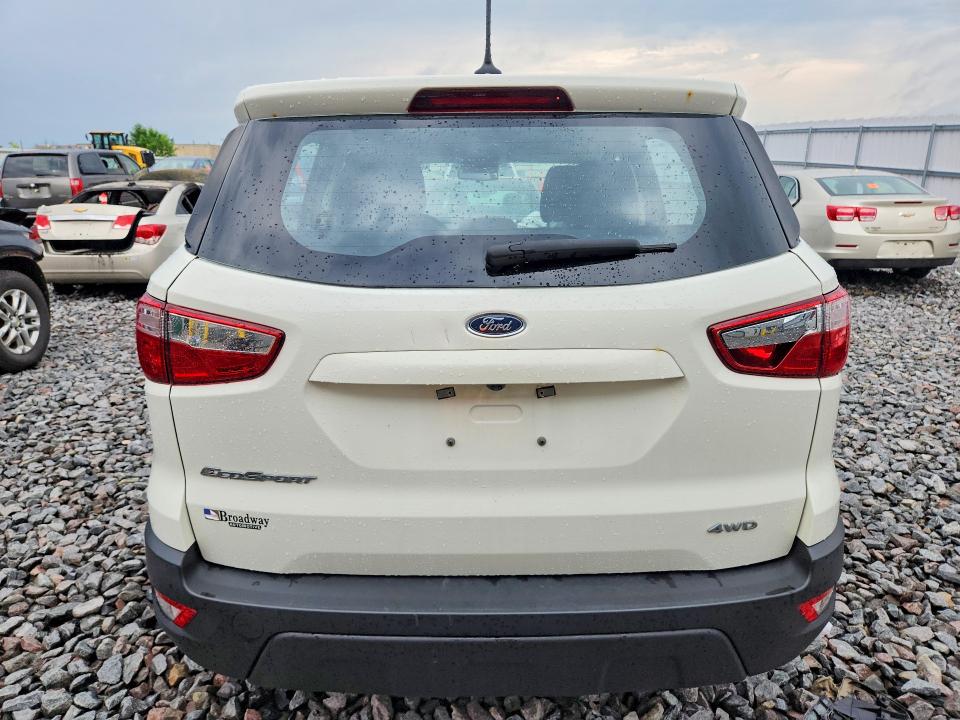 2020 Ford Ecosport VIN MAJ6S3FL5LC317725 COPART salvage auction — FRONT END, Wi - Junked Vehicle Bill Of Sale, sold $425 on 2026-07-27 (photo 6)