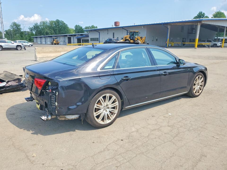 2014 Audi A8 VIN WAURGAFD1EN006805 COPART salvage auction — REAR END, Ny - Mv-907A Salvage Certificate, sold $1,050 on 2026-07-09 (photo 3)
