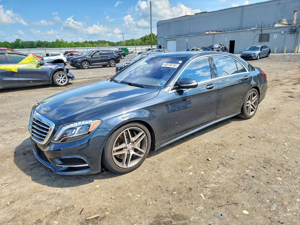2015 Mercedes-benz S-klasse VIN WDDUG8FB4FA176241 COPART salvage auction — REAR END, Va - Cert Of Title - Salvage, sold $7,000 on 2026-07-29 (photo 1)