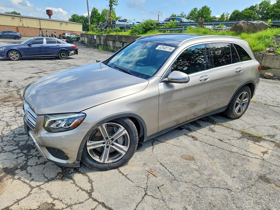 2019 Mercedes-benz Glc VIN WDC0G4KB1KF658731 COPART salvage auction — FRONT END, Ny - Mv-907A Salvage Certificate, sold $9,700 on 2026-08-18 (photo 1)
