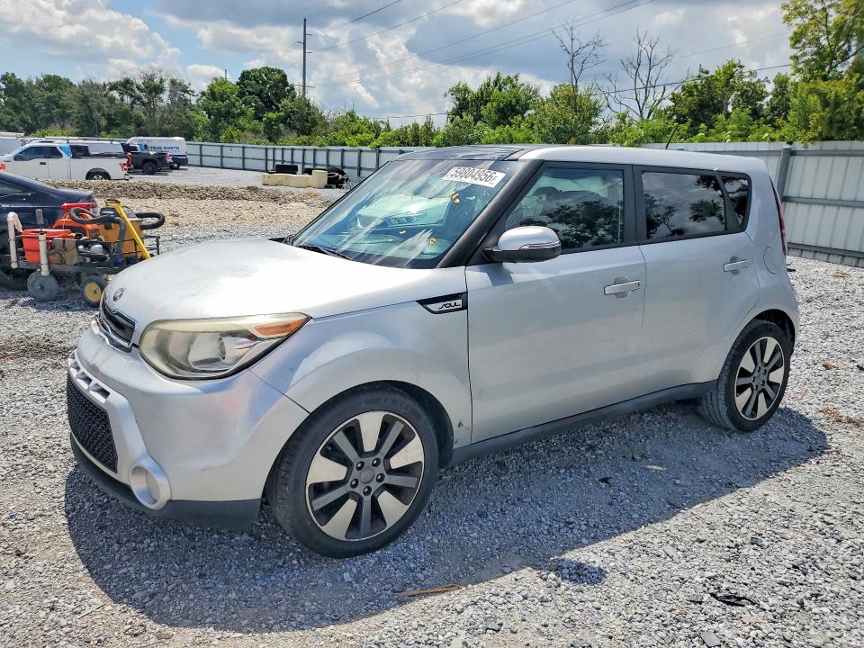2014 Kia Soul VIN KNDJX3A50E7708792 COPART salvage auction — FRONT END, Salvage Title, sold $900 on 2026-07-24 (photo 1)