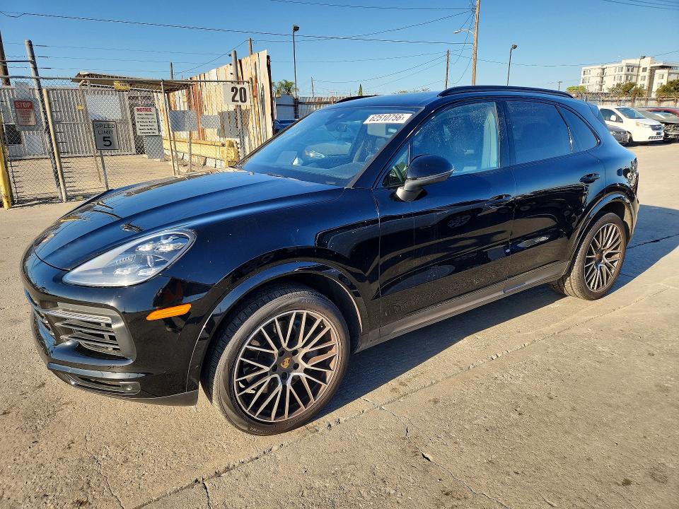 2021 Porsche Cayenne VIN WP1AB2AYXMDA27704 COPART salvage auction — FRONT END, CA - SALVAGE CERTIFICATE, sold $19,000 on 2026-07-29 (photo 1)