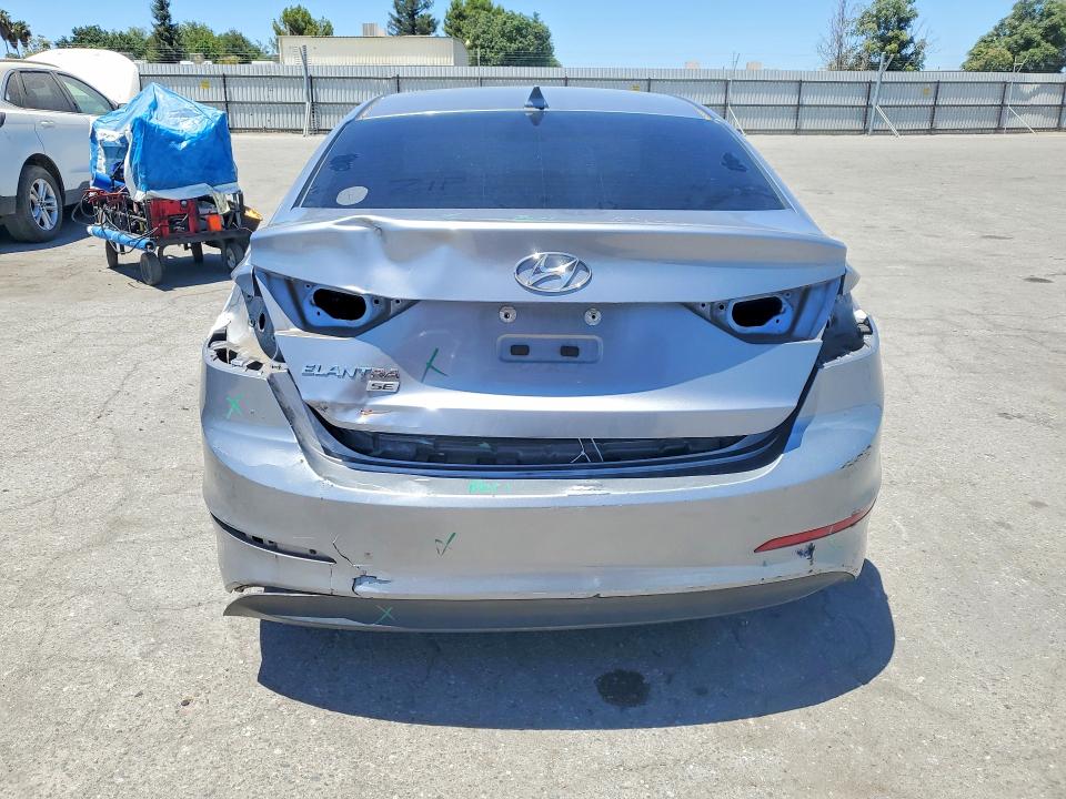 2017 Hyundai Elantra VIN 5NPD74LF6HH152495 COPART salvage auction — REAR END, Ca - Salvage Certificate, sold $225 on 2026-07-24 (photo 6)