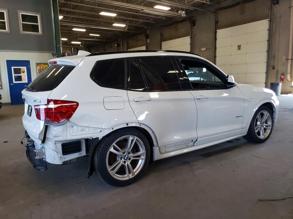 2013 BMW X3 VIN 5UXWX7C59DL979851 COPART salvage auction — MECHANICAL, MN - CERT OF TITLE-SALVAGE, sold $600 on 2026-07-28 (photo 3)