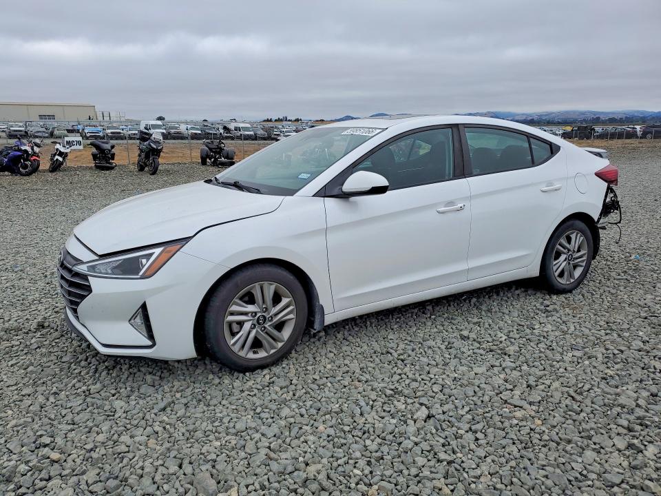 2020 Hyundai Elantra VIN 5NPD84LF7LH544469 COPART salvage auction — REAR END, CA - SALVAGE CERTIFICATE, sold $15 on 2026-07-30 (photo 1)