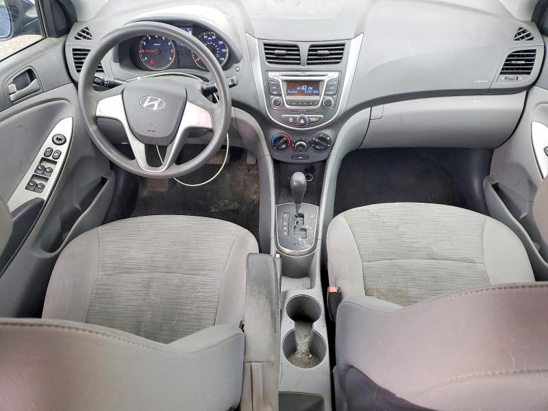2017 Hyundai Accent VIN KMHCT4AE9HU186188 COPART salvage auction — FRONT END, Co - Public - Salvage Title, sold $1,250 on 2026-07-16 (photo 8)