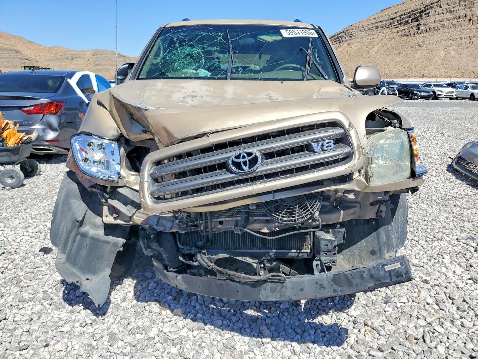 2004 Toyota Sequoia VIN 5TDZT34AX4S238234 COPART salvage auction — FRONT END, Nv - Salvage Title, sold $625 on 2026-07-22 (photo 5)