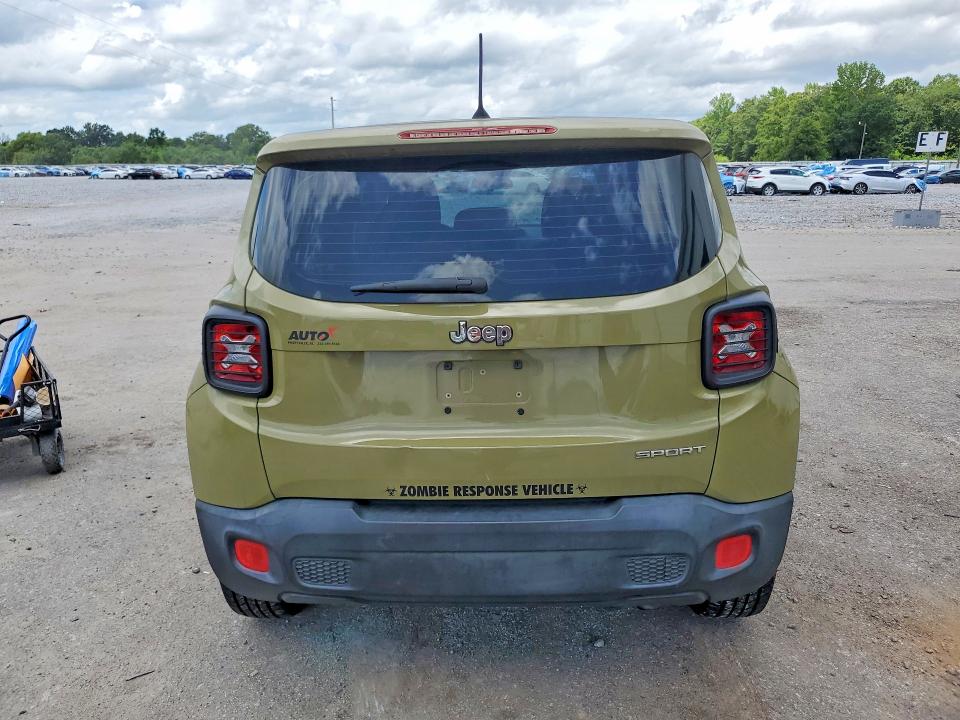 2015 Jeep Renegade VIN ZACCJAAT2FPB83199 COPART salvage auction — FRONT END, Al - Cert Of Title-Salvage Title, sold $1,150 on 2026-08-20 (photo 6)