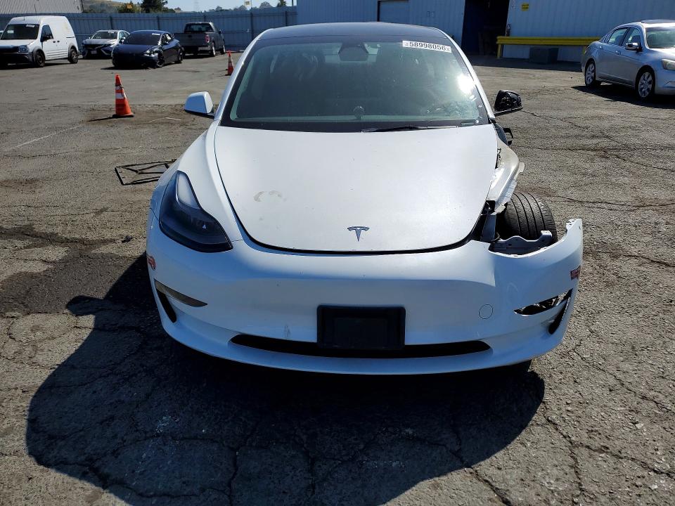 2023 Tesla VIN 5YJ3E1EA3PF513051 COPART salvage auction — FRONT END, Ca - Salvage Certificate, sold $10,500 on 2026-07-17 (photo 5)