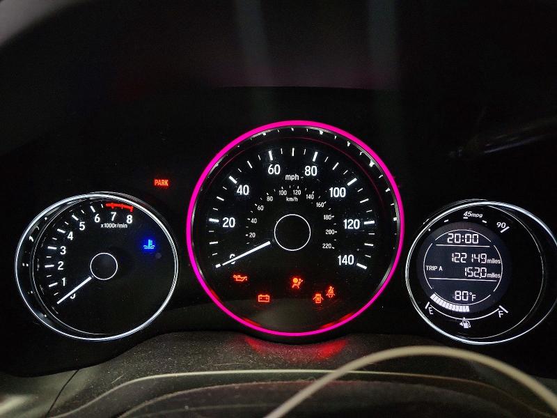 2016 Honda Hr-v VIN 3CZRU5G52GX735610 COPART salvage auction — FRONT END, Salvage Title, sold $2,200 on 2026-07-20 (photo 9)
