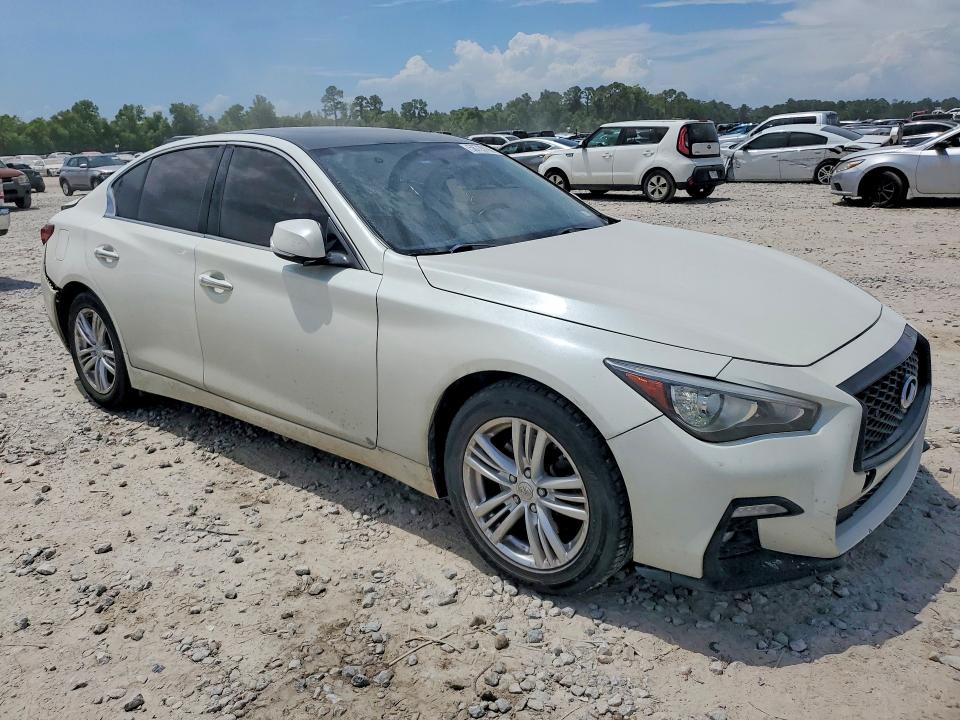 2018 Infiniti Q50 VIN JN1EV7AR8JM445340 COPART salvage auction — REAR END, Tx - Salvage Vehicle Title, sold $3,800 on 2026-07-10 (photo 4)