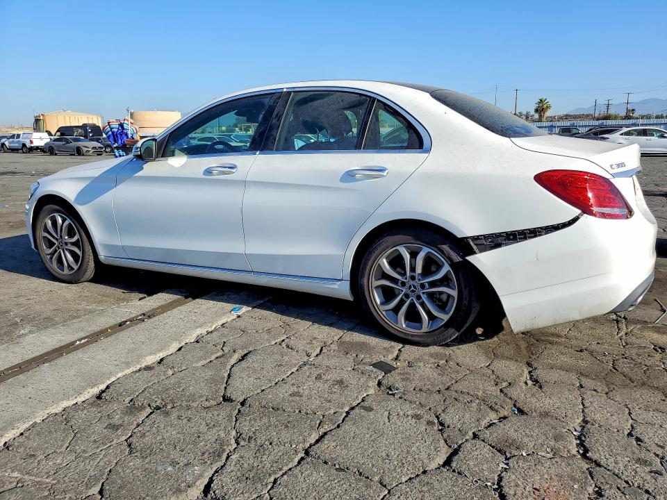 2018 Mercedes-benz C-klasse VIN WDDWF4JB9JR418768 COPART salvage auction — REAR END, Ca - Salvage Certificate, sold $6,600 on 2026-08-20 (photo 2)