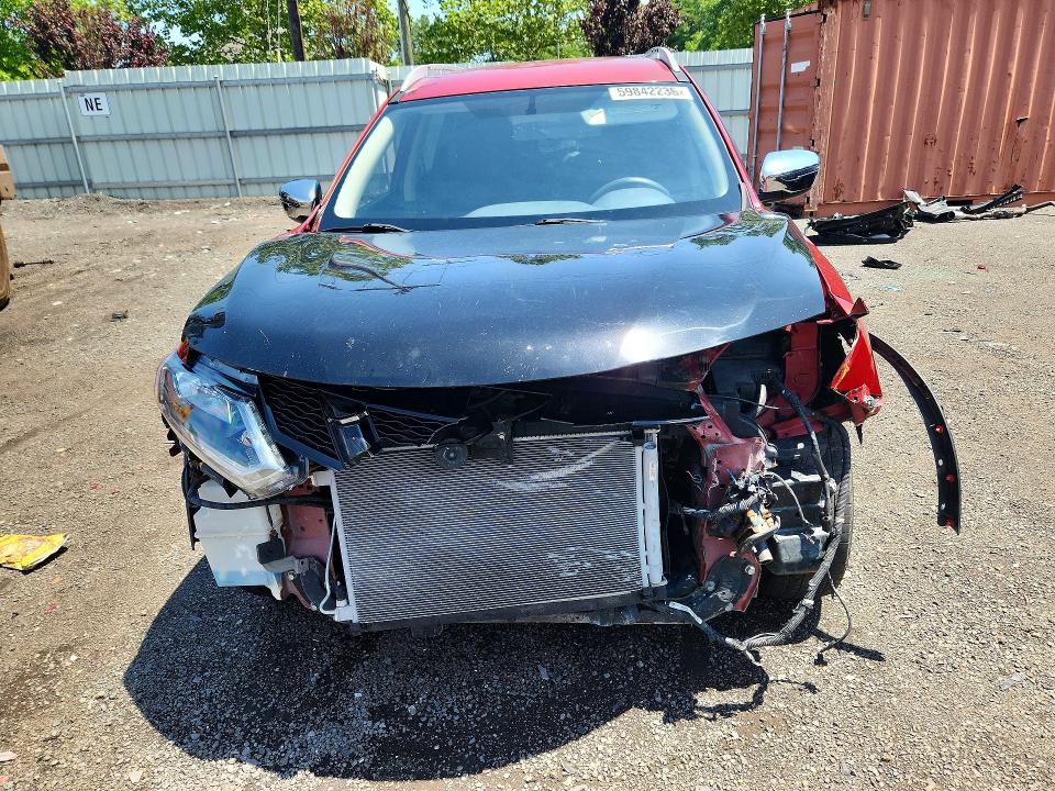 2016 Nissan Rogue VIN KNMAT2MV2GP638474 COPART salvage auction — FRONT END, Ct - Cert Of Title-Salvage, sold $775 on 2026-07-17 (photo 5)