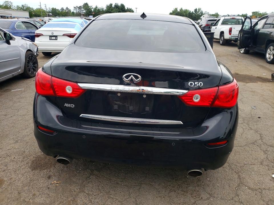 2016 Infiniti Q50 VIN JN1CV7AR7GM251284 COPART salvage auction — FRONT END, Ct - Cert Of Title-Salvage, sold $1,050 on 2026-07-31 (photo 6)