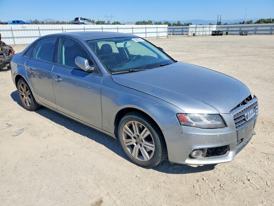2011 Audi A4 VIN WAUAFAFLXBN001282 COPART salvage auction — FRONT END, Ca - Salvage Certificate, sold $800 on 2026-07-17 (photo 4)