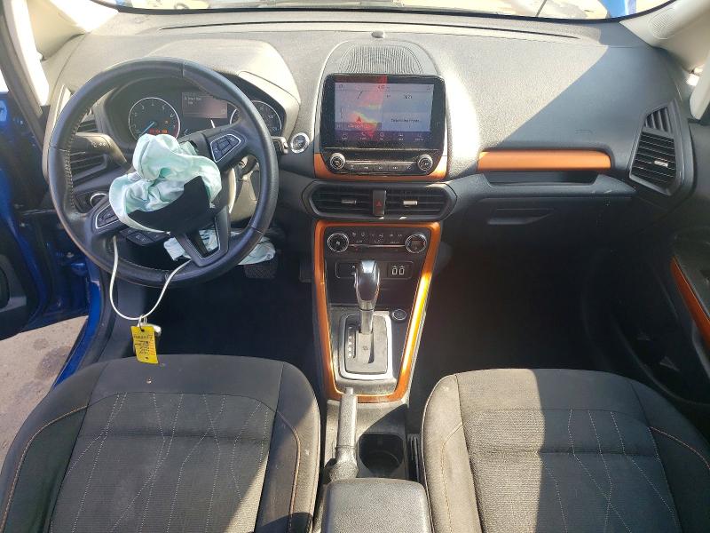 2021 Ford Ecosport VIN MAJ6S3GL9MC405838 COPART salvage auction — FRONT END, Ct - Cert Of Title-Salvage, sold $675 on 2026-07-31 (photo 8)