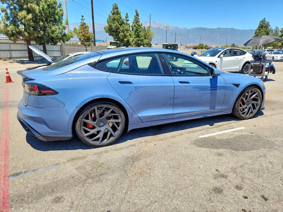 2026 Tesla Model s VIN 5YJSA1E69TF555690 COPART salvage auction — REAR END, Ca - Salvage Certificate, sold $40,500 on 2026-07-21 (photo 3)