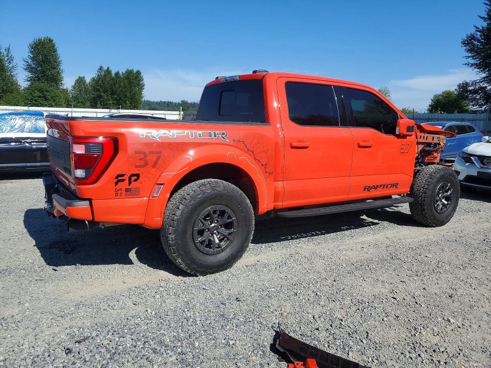 2022 Ford F-150 VIN 1FTFW1RG8NFC33627 COPART salvage auction — FRONT END, Wa - Bill Of Sale, sold $26,750 on 2026-07-20 (photo 3)