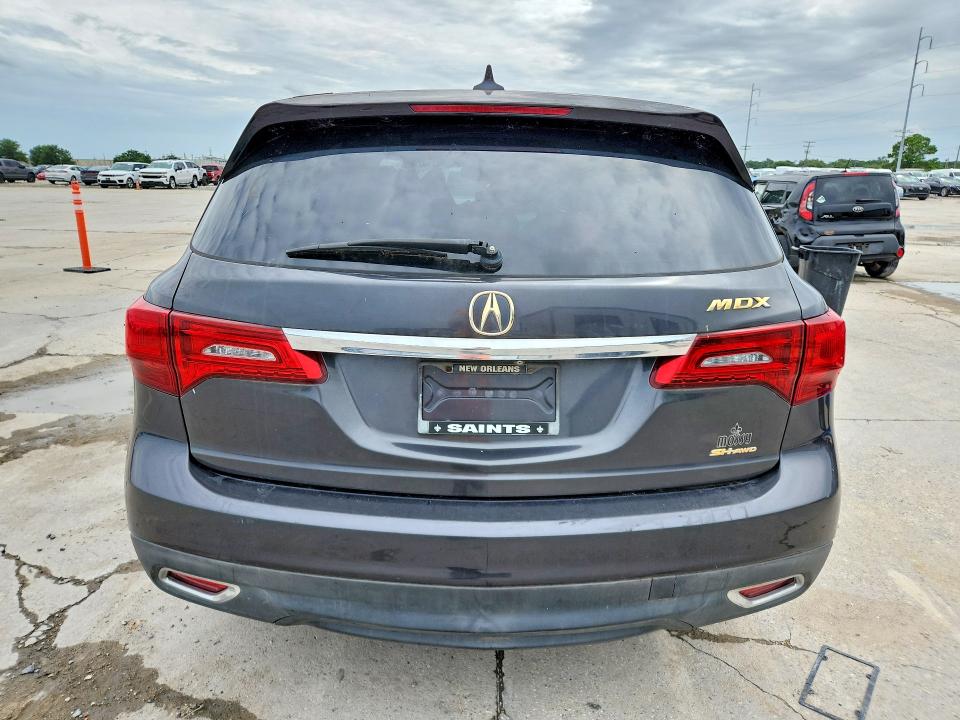 2015 Acura Mdx VIN 5FRYD4H40FB013488 COPART salvage auction — FRONT END, La - Permit To Sell, sold $2,500 on 2026-07-29 (photo 6)