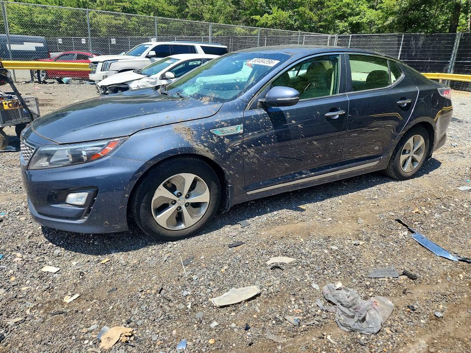 2014 Kia Optima VIN KNAGM4AD6E5064188 COPART salvage auction — FRONT END, Md - Cert Of Salvage > 75% Damage, sold $550 on 2026-07-21 (photo 1)