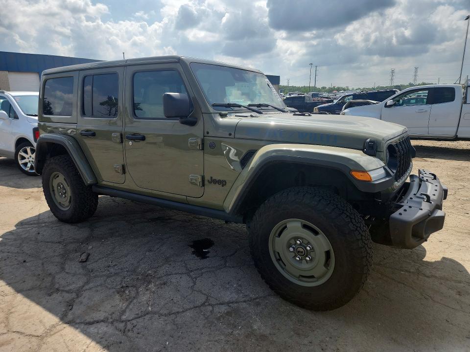 2025 Jeep Wrangler / VIN 1C4RJXN68SW524510 COPART salvage auction — REAR END, Mi - Cert Of Title-Salvage Vehicle, sold $13,700 on 2026-07-28 (photo 4)