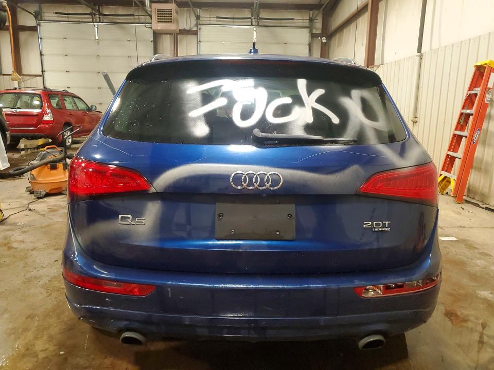 2013 Audi Q5 VIN WA1LFAFP9DA060388 COPART salvage auction — VANDALISM, Pa - Certificate Of Salvage, sold $675 on 2026-07-31 (photo 6)