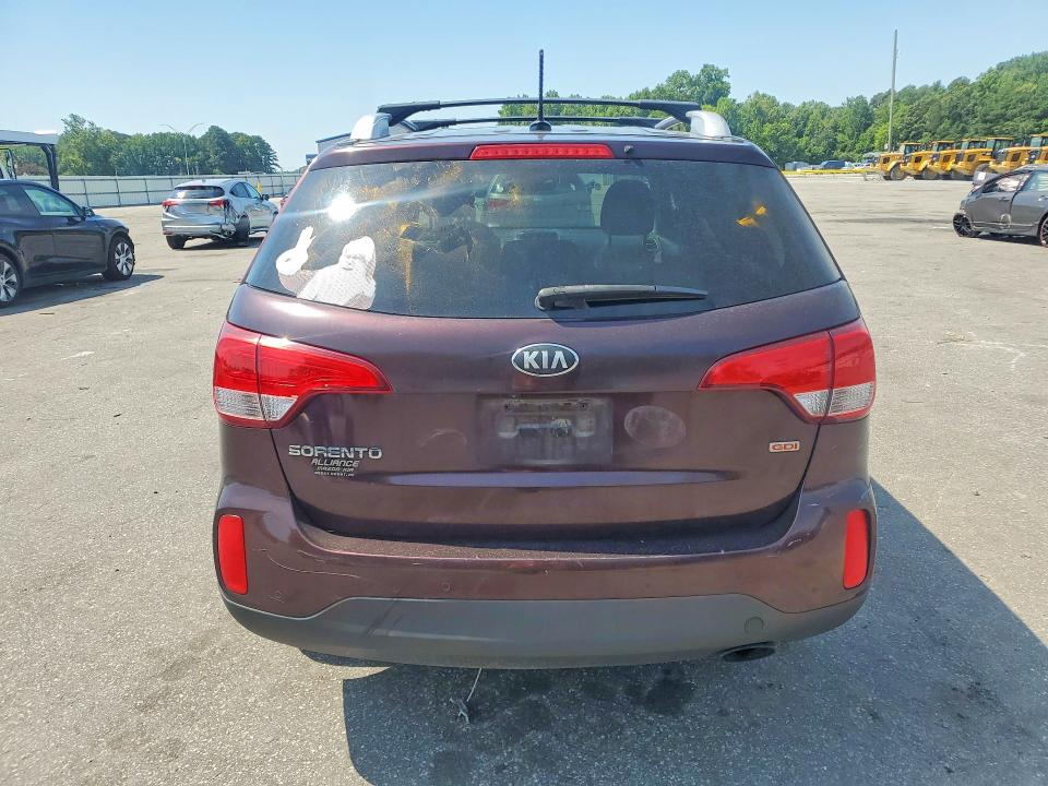 2014 Kia Sorento VIN 5XYKT3A67EG479121 COPART salvage auction — FRONT END, Nc - Salvage Certificate Of Title, sold $250 on 2026-07-28 (photo 6)