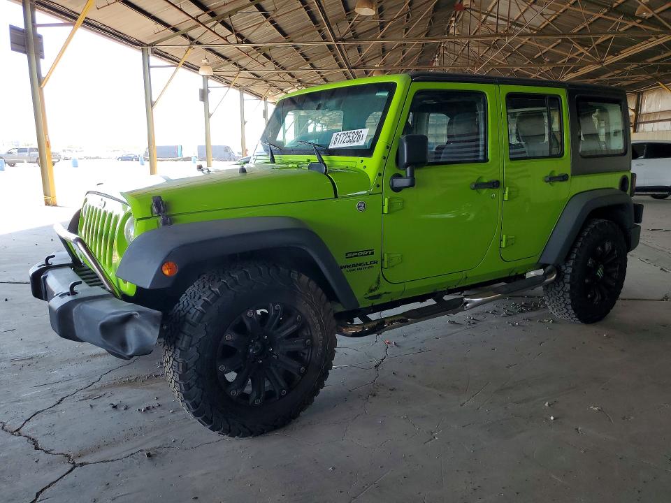 2012 Jeep Wrangler / VIN 1C4BJWDG4CL283697 COPART salvage auction — FRONT END, AZ - CERTIFICATE OF TITLE, sold $250 on 2026-08-03 (photo 1)