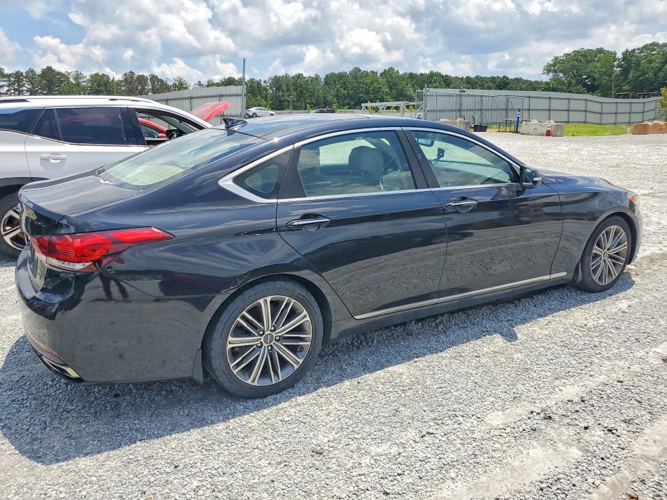 2018 Genesis G80 VIN KMHGN4JE7JU271001 COPART salvage auction — MECHANICAL, Ga - Certificate Of Title, sold $3,300 on 2026-07-29 (photo 3)