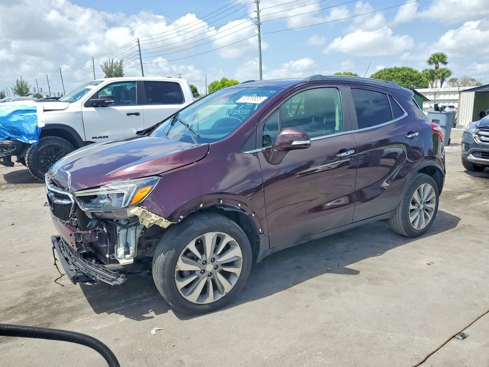 2018 Buick Encore VIN KL4CJASB2JB543476 COPART salvage auction — FRONT END, Ga - Cert Of Title-Salvage, sold $950 on 2026-07-15 (photo 1)