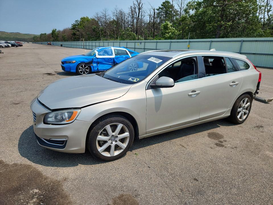 2017 Volvo V60 VIN YV140MEK9H1333302 COPART salvage auction — REAR END, NY - MV-907A SALVAGE CERTIFICATE, sold $225 on 2026-08-03 (photo 1)