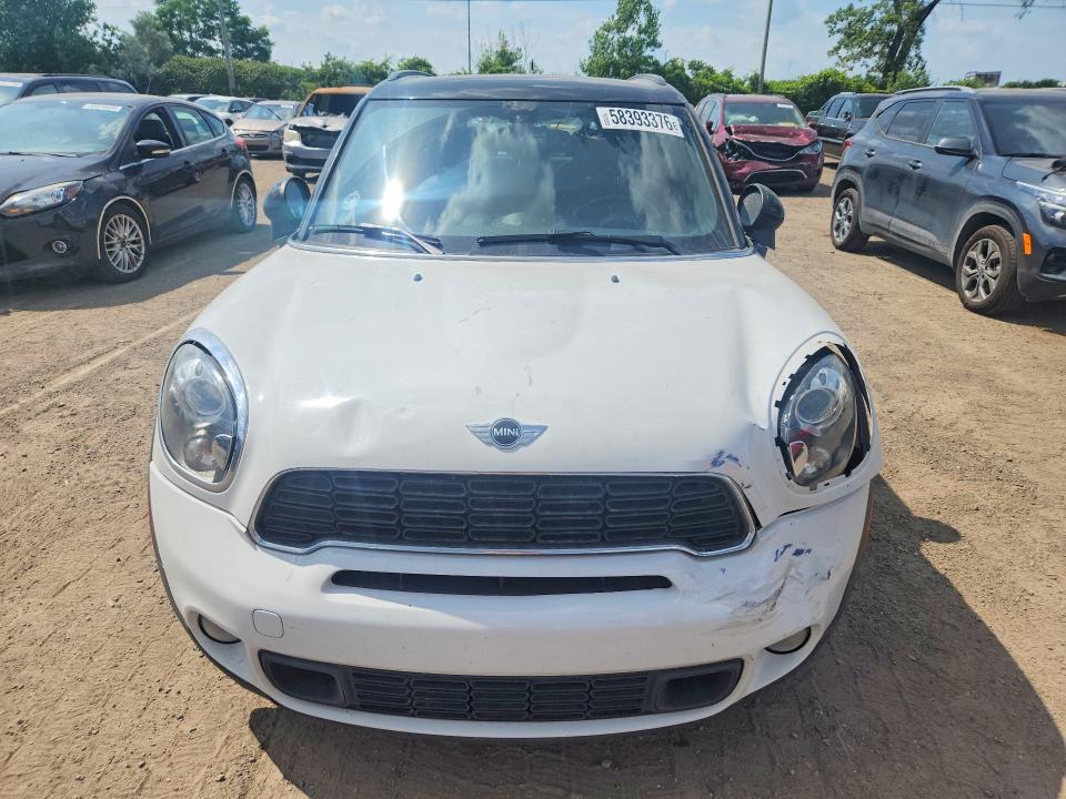 2013 Mini Cooper VIN WMWZC5C51DWP32141 COPART salvage auction — FRONT END, Qc - Gravement Accidente, sold $350 on 2026-08-04 (photo 5)