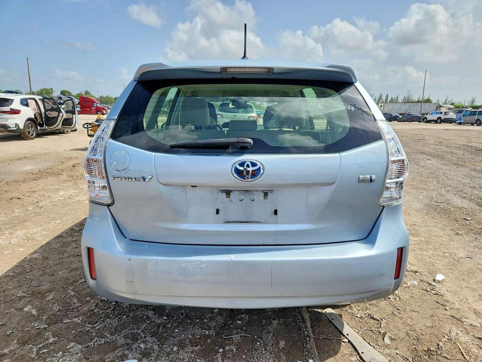 2014 Toyota Prius VIN JTDZN3EU6E3325327 COPART salvage auction — FRONT END, Fl - Cert Of Title Slvg Rebuildable, sold $1,300 on 2026-07-21 (photo 6)