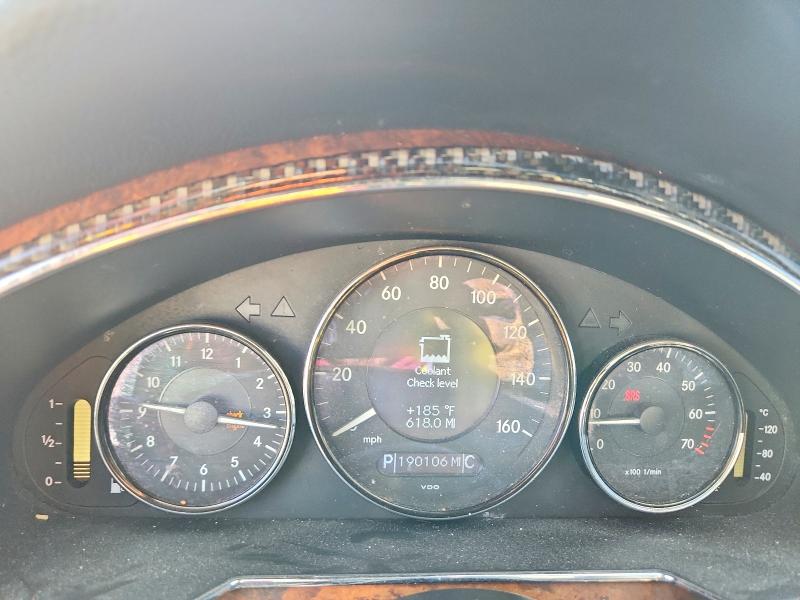 2006 Mercedes-benz Cls-class VIN WDDDJ75X36A017722 COPART salvage auction — SIDE, CA - SALVAGE CERTIFICATE, sold $525 on 2026-07-20 (photo 9)