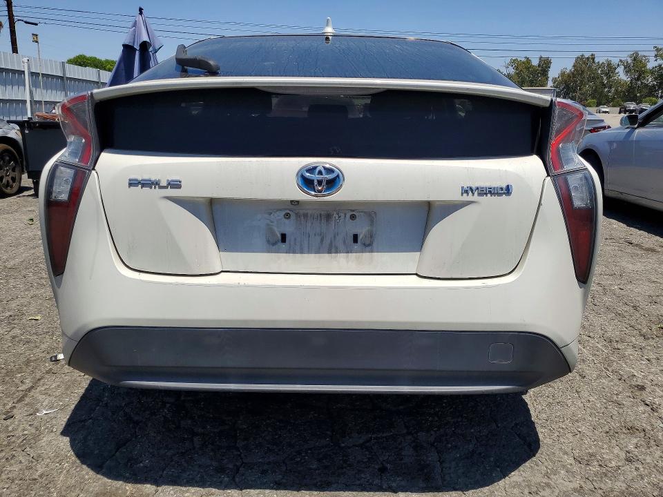 2016 Toyota Prius VIN JTDKBRFU5G3501007 COPART salvage auction — FRONT END, CA - SALVAGE CERTIFICATE, sold $2,950 on 2026-07-23 (photo 6)