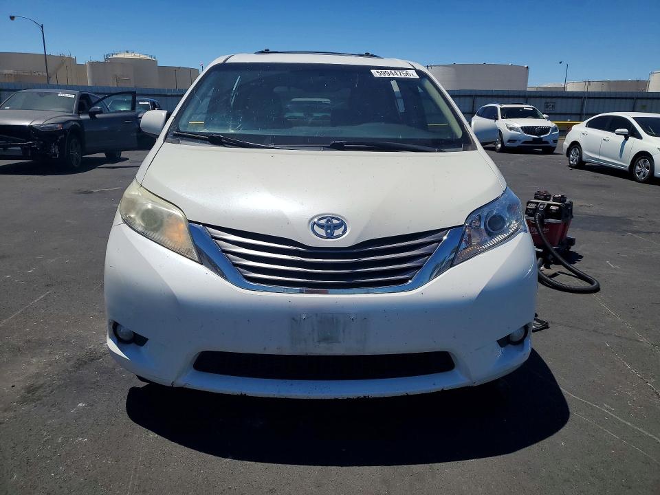 2015 Toyota Sienna VIN 5TDYK3DC6FS671634 COPART salvage auction — FRONT END, Ca - Salvage Certificate, sold $1,800 on 2026-07-29 (photo 5)