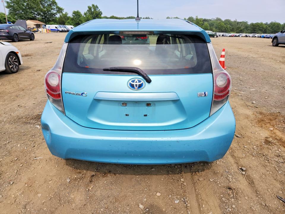 2013 Toyota Prius c VIN JTDKDTB35D1031718 COPART salvage auction — WATER/FLOOD, NJ - CERT OF TITLE-SALVAGE FLOOD (P), sold $625 on 2026-07-22 (photo 6)