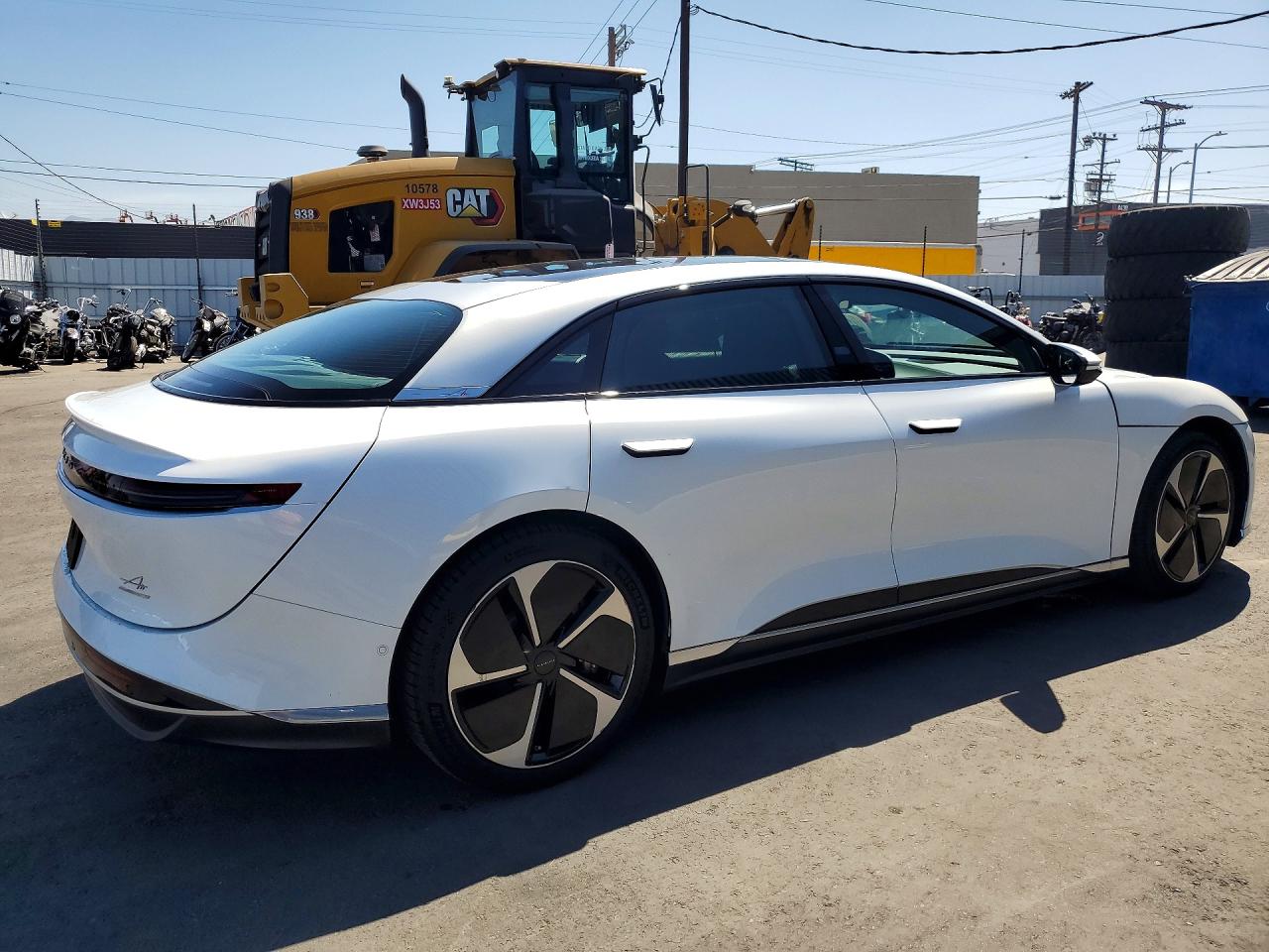 2023 Lucid Air VIN 50EA1TEA6PA005692 COPART salvage auction — Minor Dent/Scratches, CA - SALVAGE CERTIFICATE, sold $10,200 on 2026-04-14 (photo 3)