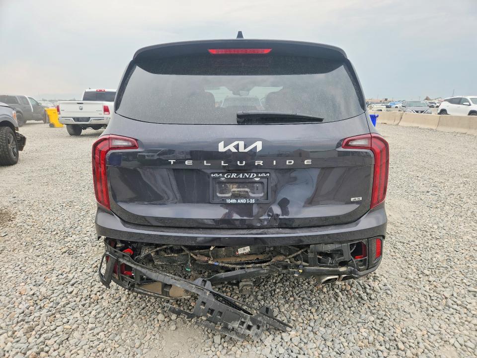 2025 Kia Telluride VIN 5XYP6DGC1SG719890 COPART salvage auction — REAR END, CO - PUBLIC - SALVAGE TITLE (P), sold $275 on 2026-07-21 (photo 6)