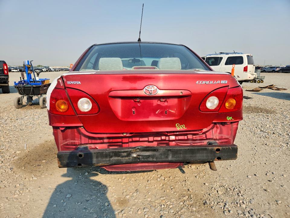 2003 Toyota Corolla VIN 1NXBR32E13Z087439 COPART salvage auction — REAR END, Co - Public - Salvage Title, sold $575 on 2026-07-09 (photo 6)
